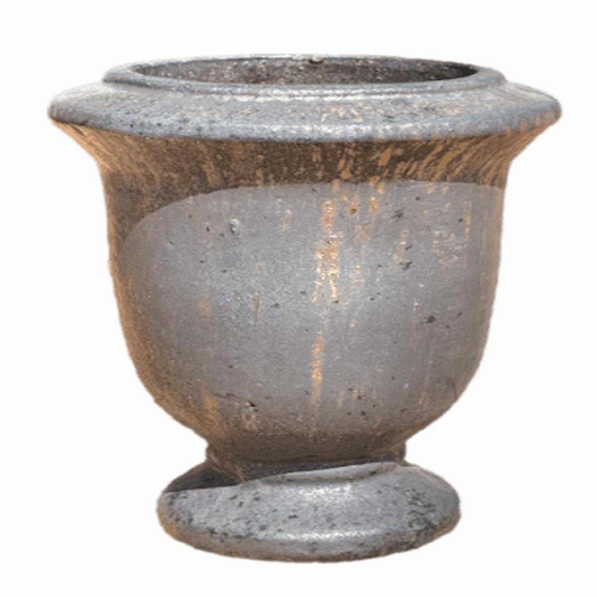 8825S1 8211 Heavy Metal Elegant Ceramic Urn Planter 8211 218221 x 218221 x 258221 Heavy Metal