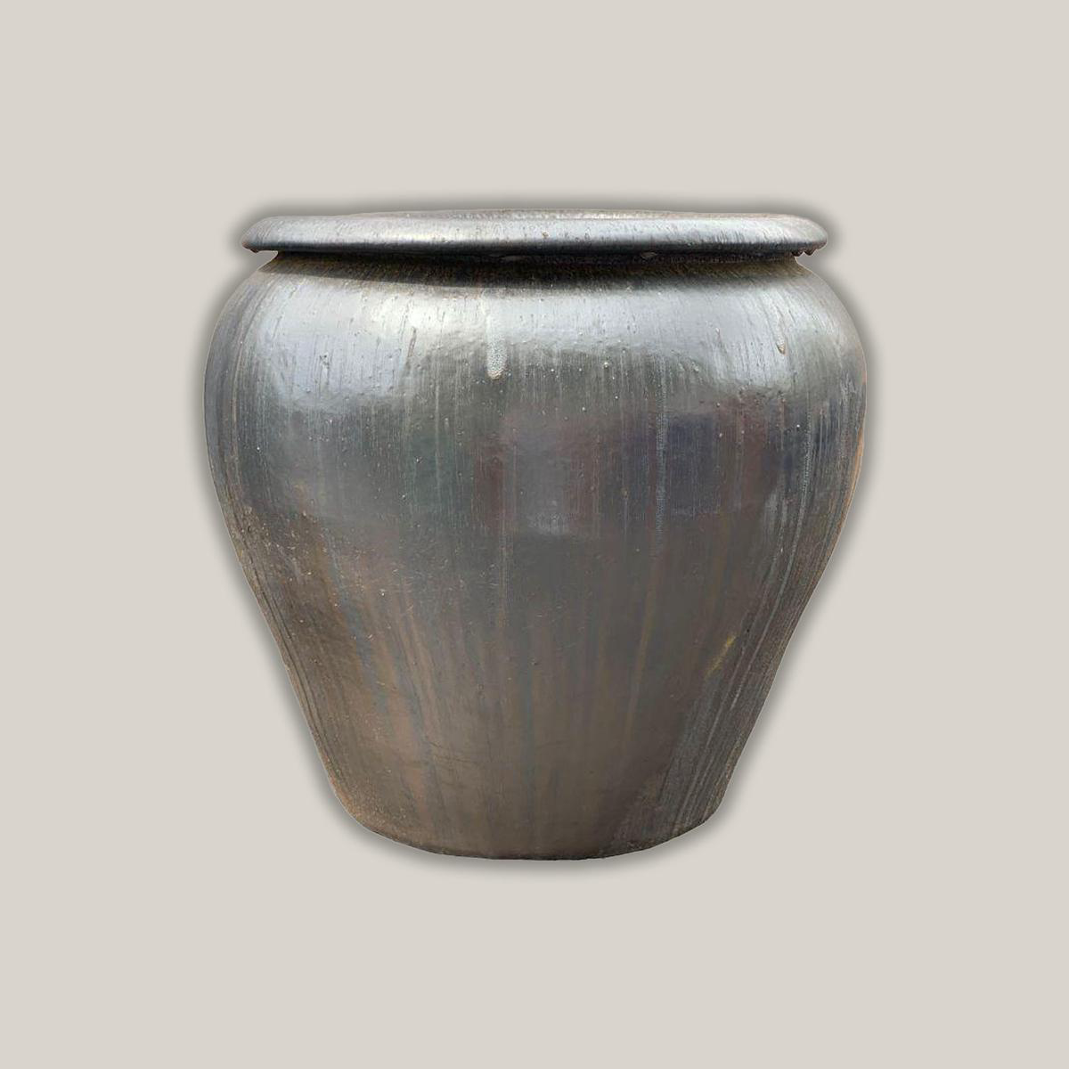 9002C17 8211 Copper Gold Phoenix Ceramic Fish Bowl Planter 8211 198221 x 198221 x 208221 Copper Gold
