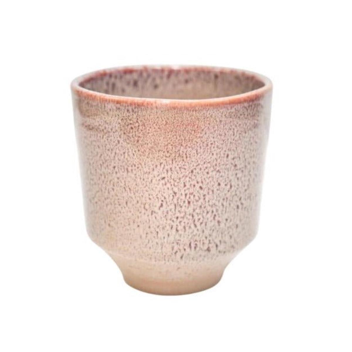 Rose Pink Earthenware Reactive Glaze Orchid Planter