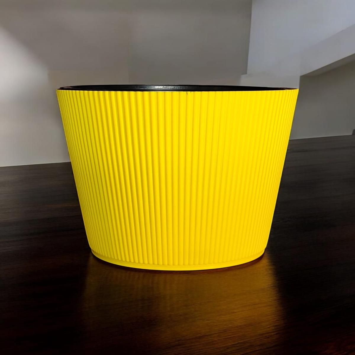 YELLOW POT With INNER POTS RESSA 10 inch