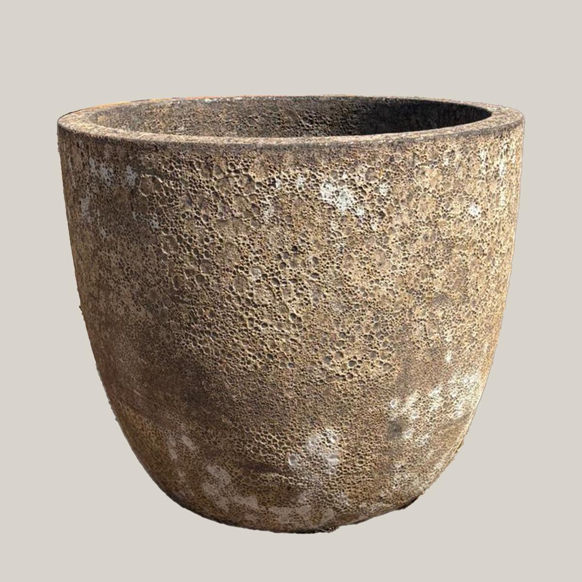 6142H84 - Grey Coral Lion Egg Planter - 9"x 9"x 8" / Grey Coral