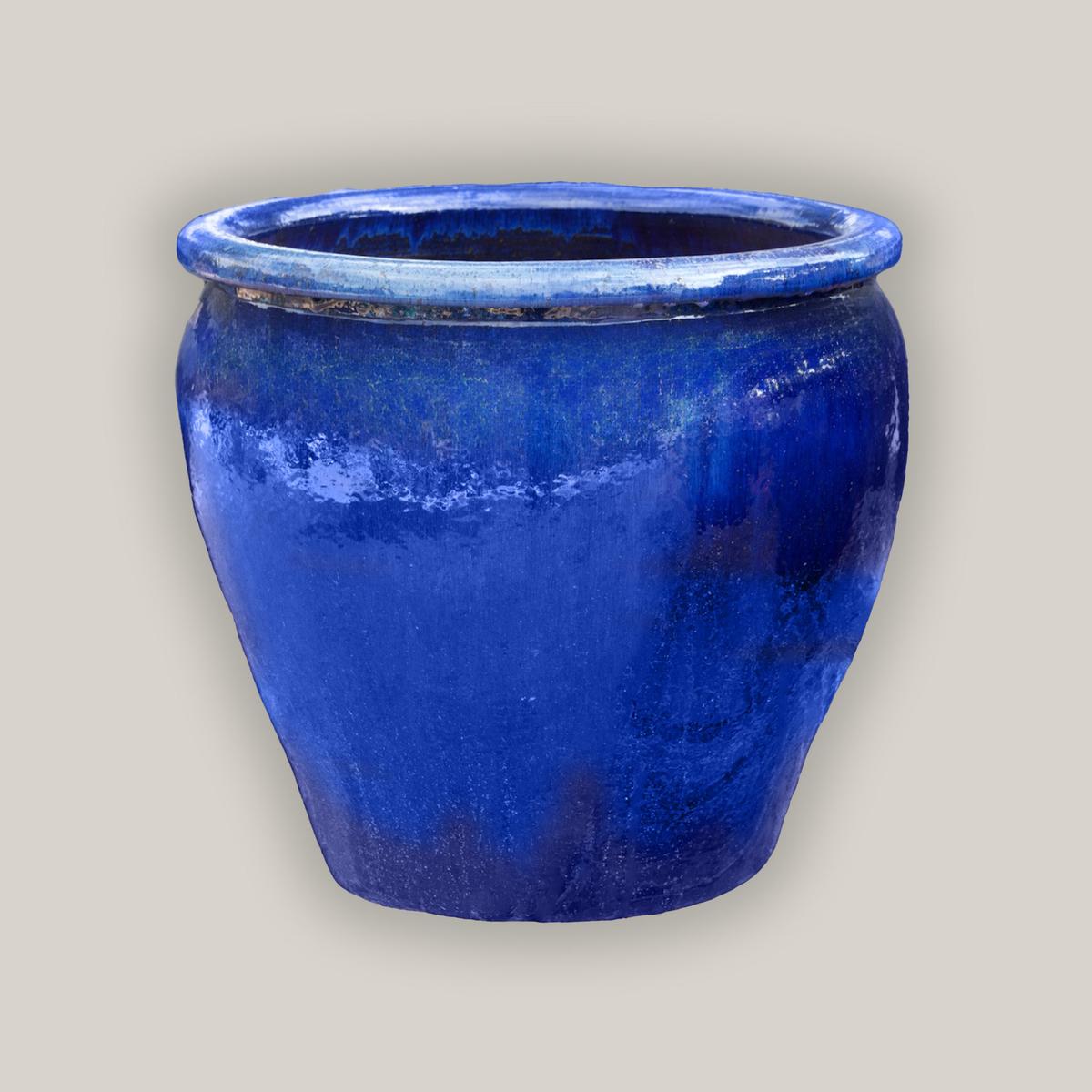1-3823BC - Blue Cloud Fish Bowl Planter - 30" x 30" x 26" | Blue Cloud | Ceramic