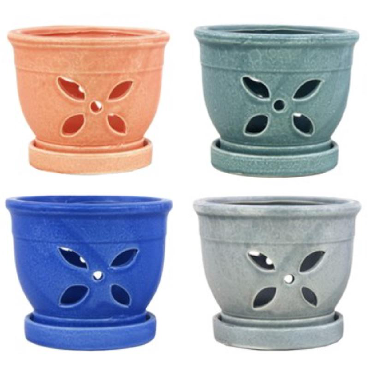 558243 4 Petal Orchid Pots