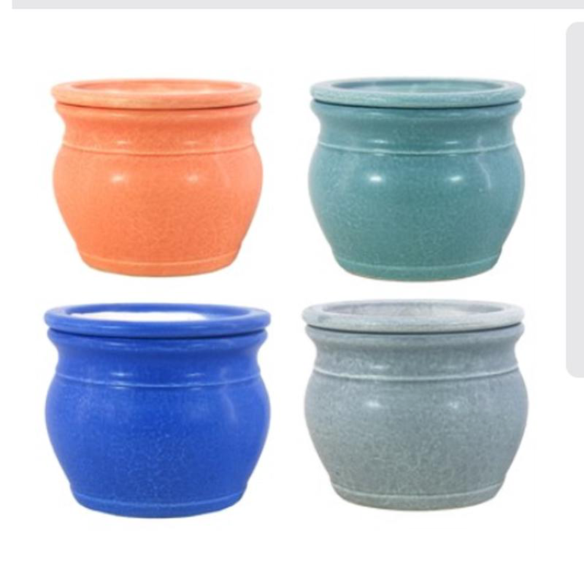 68243 Self Water Round Matte Pot
