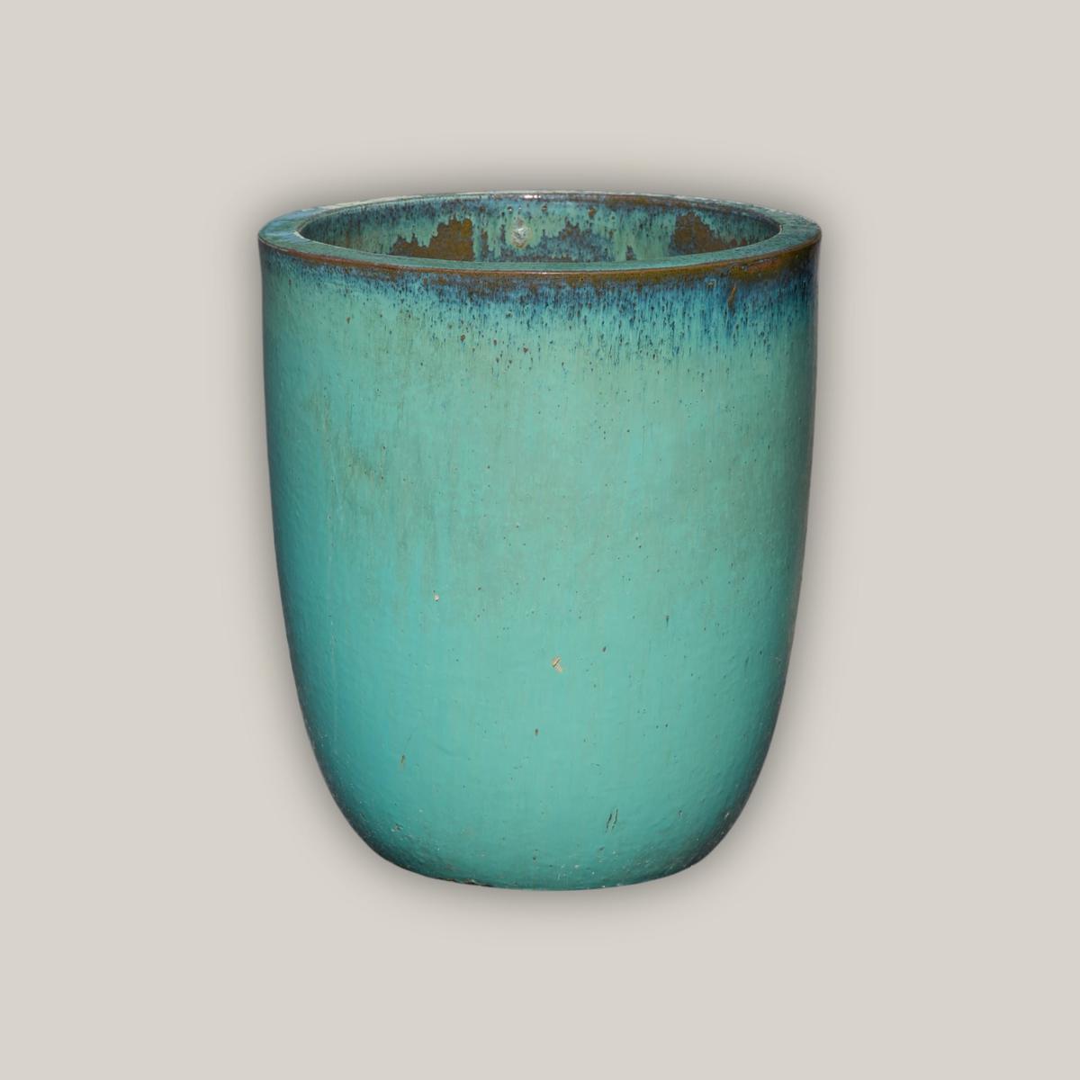 1-3044AQ - Aqua Tall Tapered U Planter - 25" x 25" x 31" | Aqua | Ceramic
