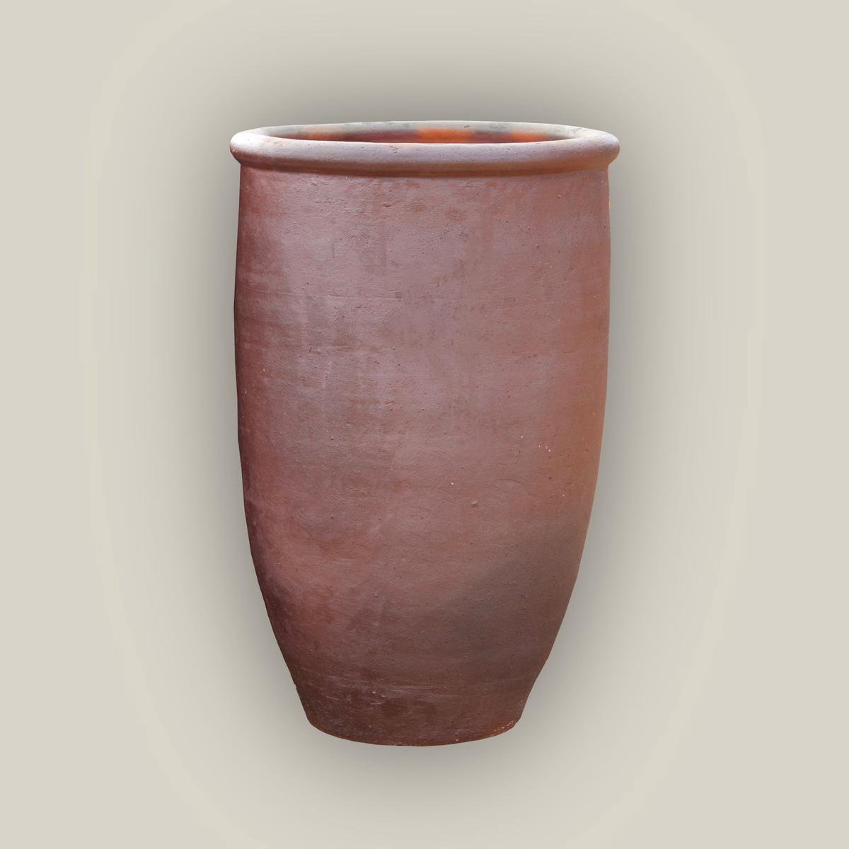 601R14 8211 Iron Clay Rustic Giant Tapered Tall Cylinder Planter 8211 308221 x 308221 x 508221 Iron Clay