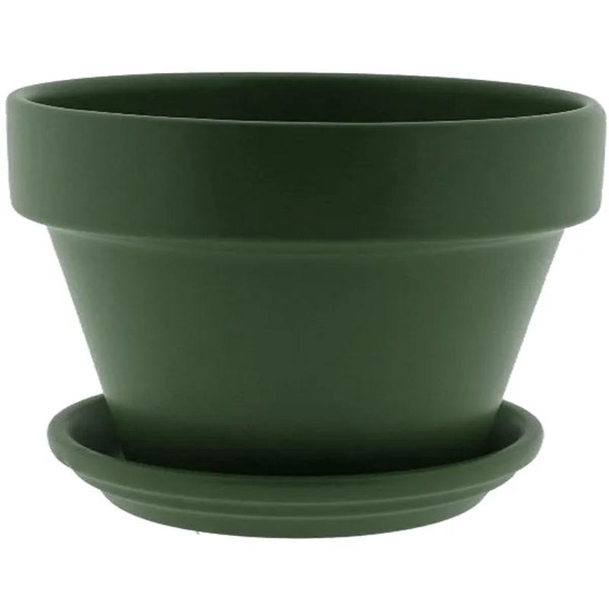Urbann Plant Pot 26cm Height 29cm Dia Pot 038 Saucer Matt Olive