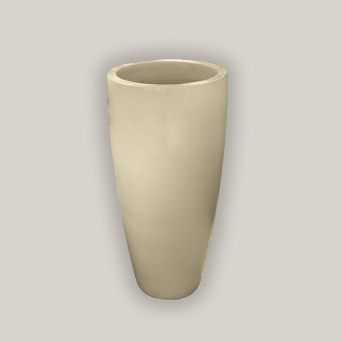 6036H39 - Cream Tapered Cylinder Planter - 13" x 13" x 27" / Cream