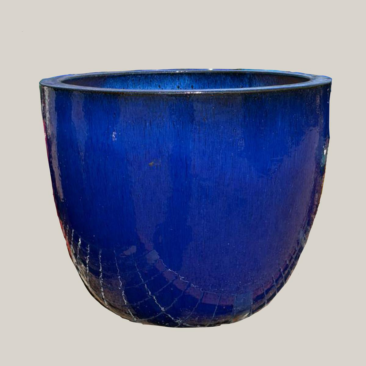 6142H47 8211 Blue Lion Egg Planter 8211 118221x 118221 x 108221 Blue