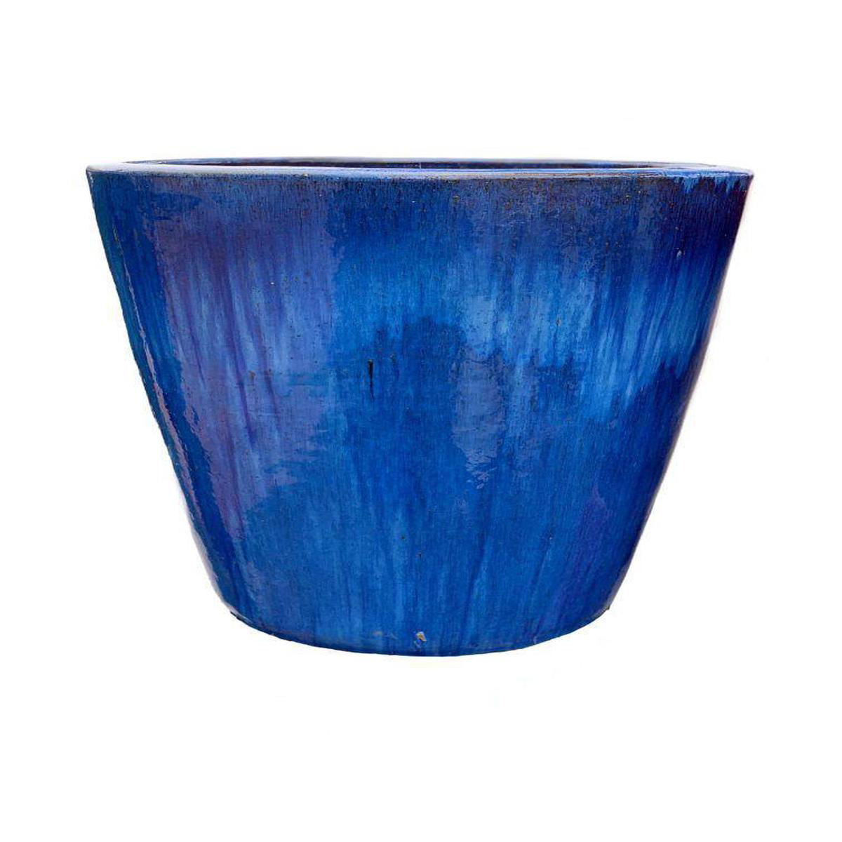 9849C1 8211 Blue Ceramic Cone Planter 8211 Cobalt Blue 288221 x 288221 x 288221
