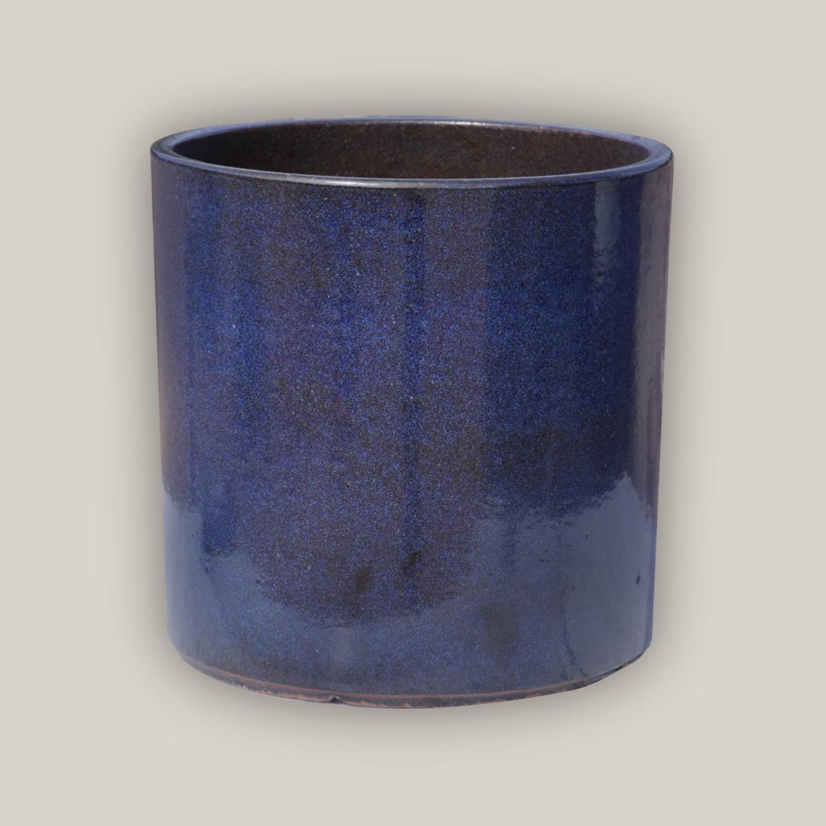 3101L15 - Dark Blue Short Cylinder Planter - 10" x 10" x 10" | Dark Blue