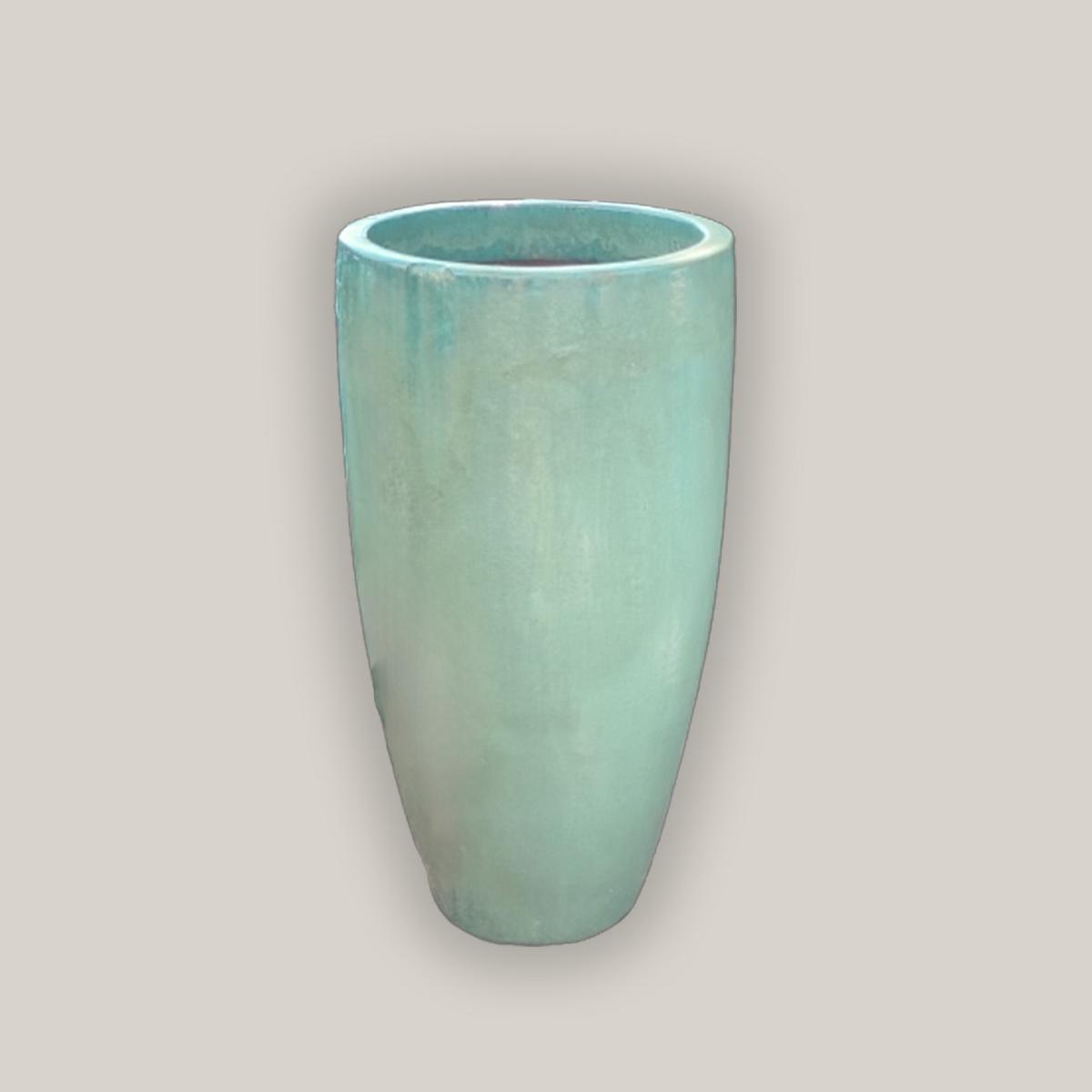 6036H4FS - Light Turquoise Tapered Cylinder Planter - FREE SHIPPING - 18.5" x 18.5" x 36" / Light Turquoise