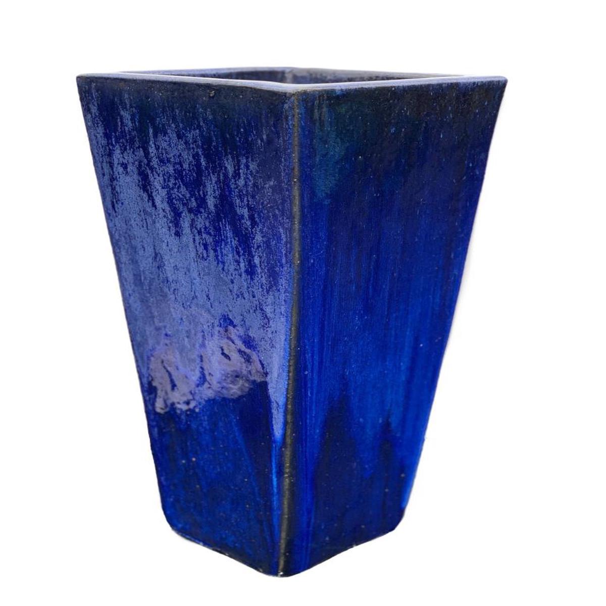 9062C1A 8211 Blue Ceramic Tall Wedge Planter 8211 148221 x 148221 x 358221 Blue