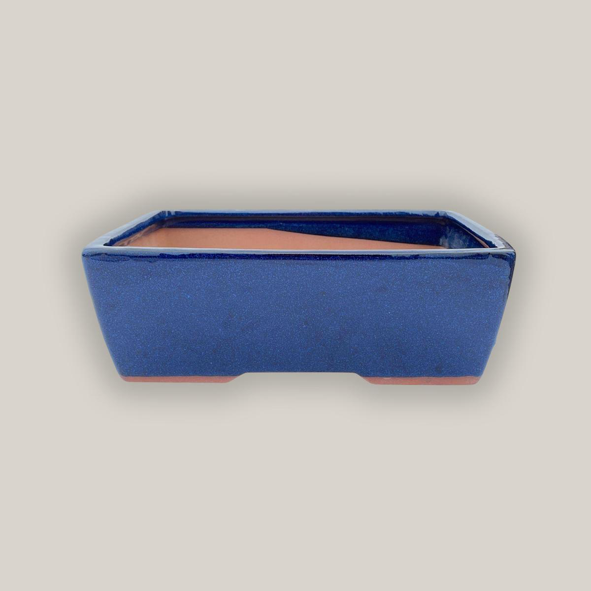 374L15 8211 Dark Blue Bonsai Pots 8211 Rectangular 8211 78221 x 58221 x 28221 Dark Blue