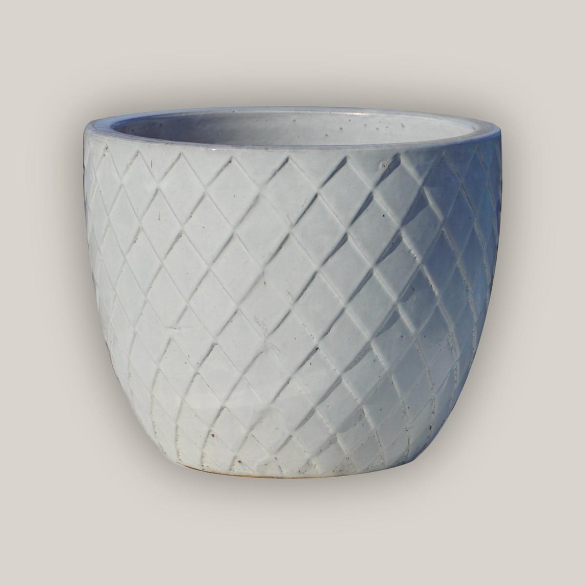 6113H25 8211 White Modern Diamond Planter 8211 1858221 x 158221