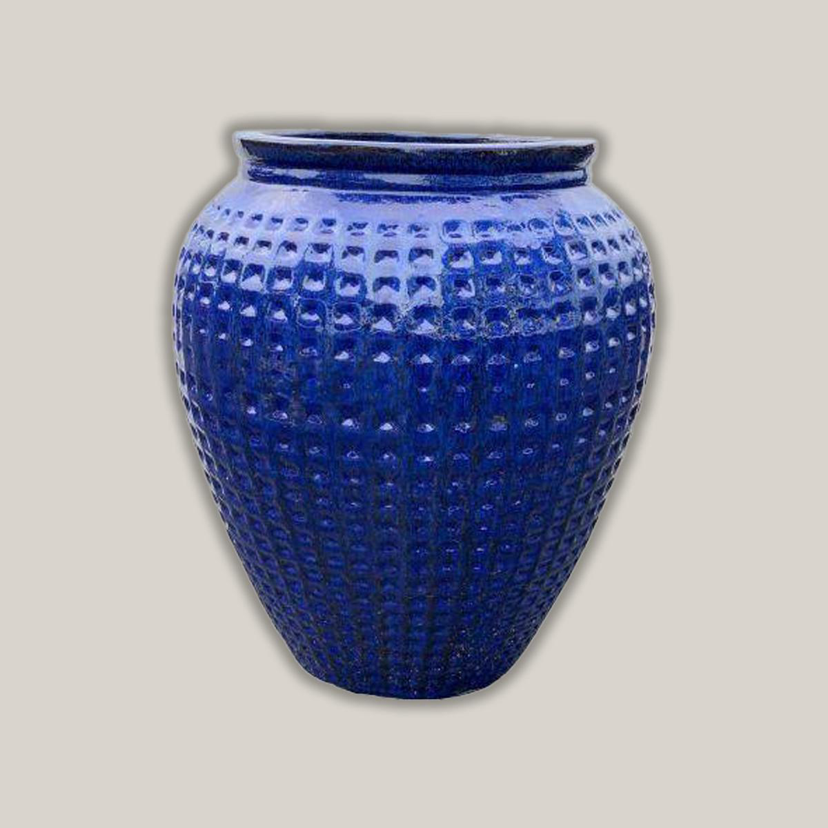 8172N8 8211 Blue Ceramic Waffle Jar 8211 Medium 8211 238221 x 238221 x 278221