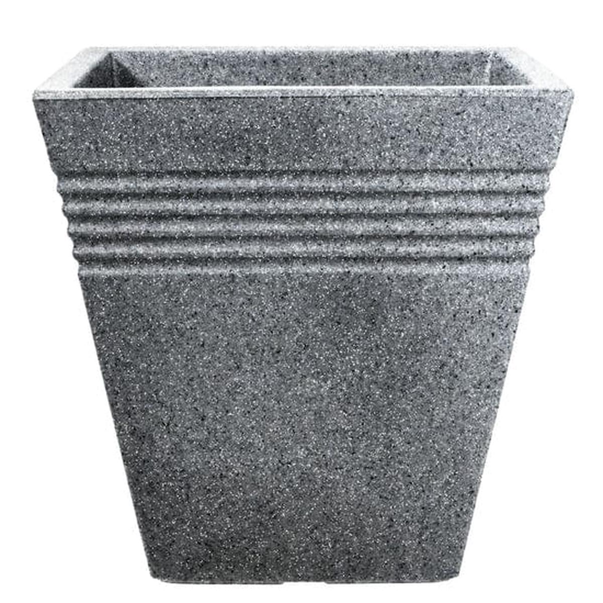 Stewart Piazza Square Planter Alpine Grey