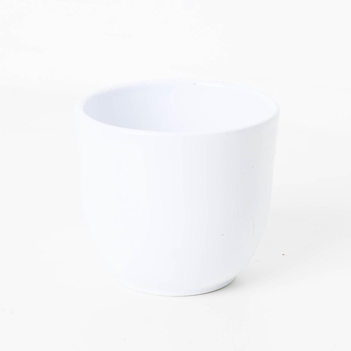 Tusca White Ceramic Pot - 10cm | White Matt