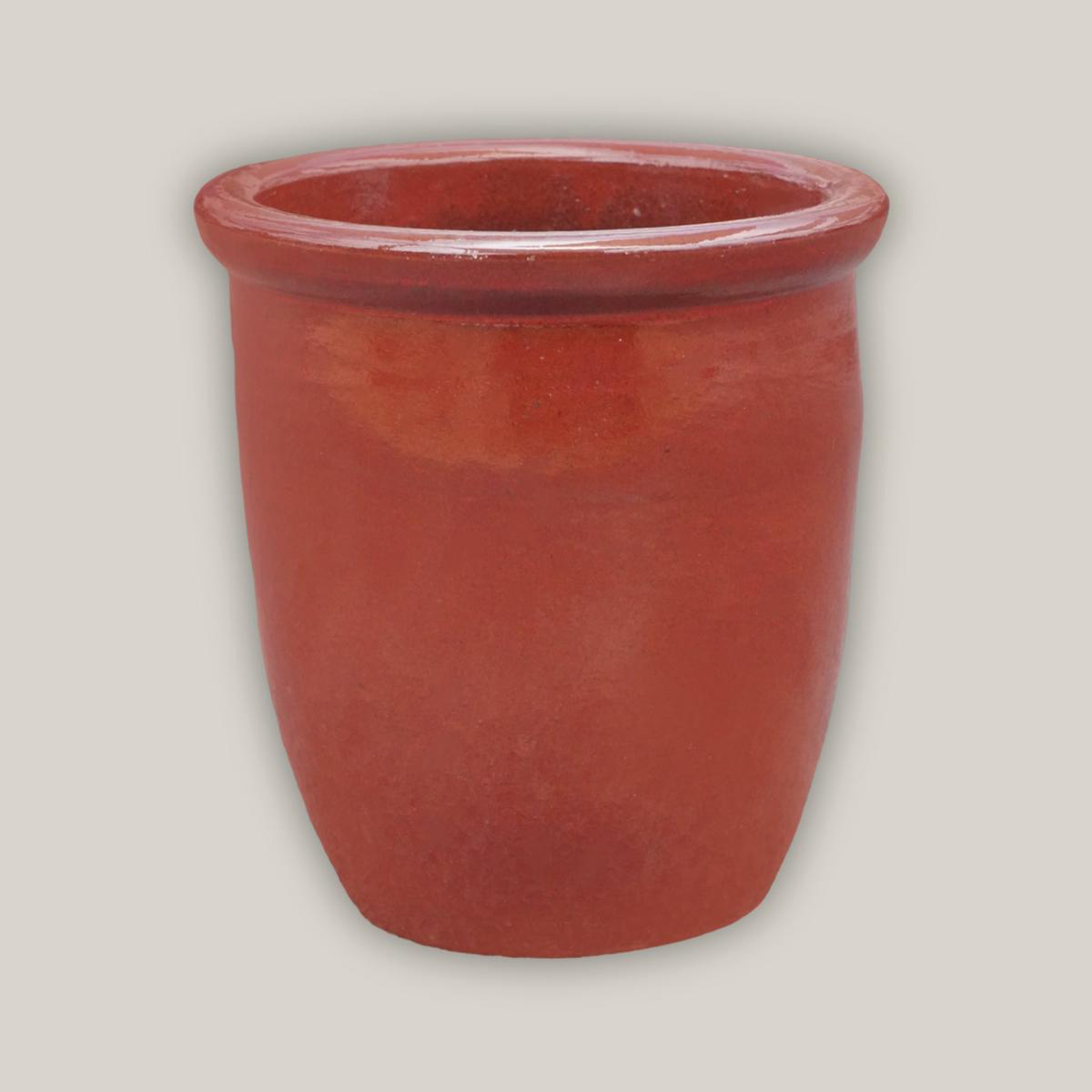 6026H44 8211 Chili Red Cana Pot 8211 128221 x 128221 x 138221 Chili Red Ceramic