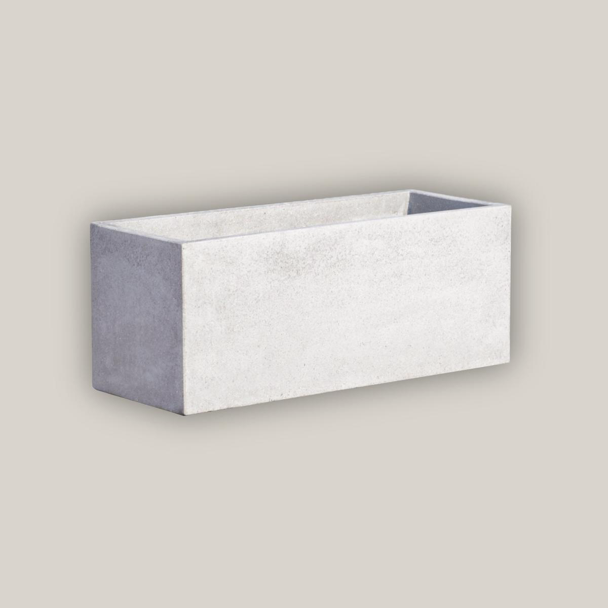 7170RS 8211 River Stone Rectangular Trough Planter 8211 118221 x 118221 x 348221 River Stone Fiber Cement