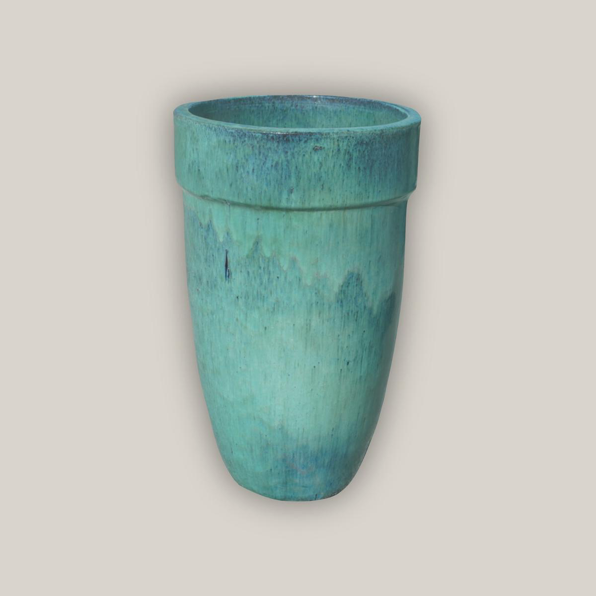 9115C3 8211 Aqua Big Rim Ceramic Planter 8211 228221 x 228221 x 368221 Aqua