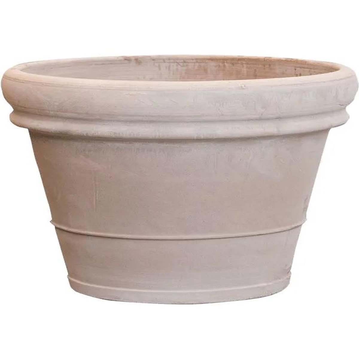 Terra Cotta Plant Pot 40cm Height 41cm Dia Doppio bordo Grey