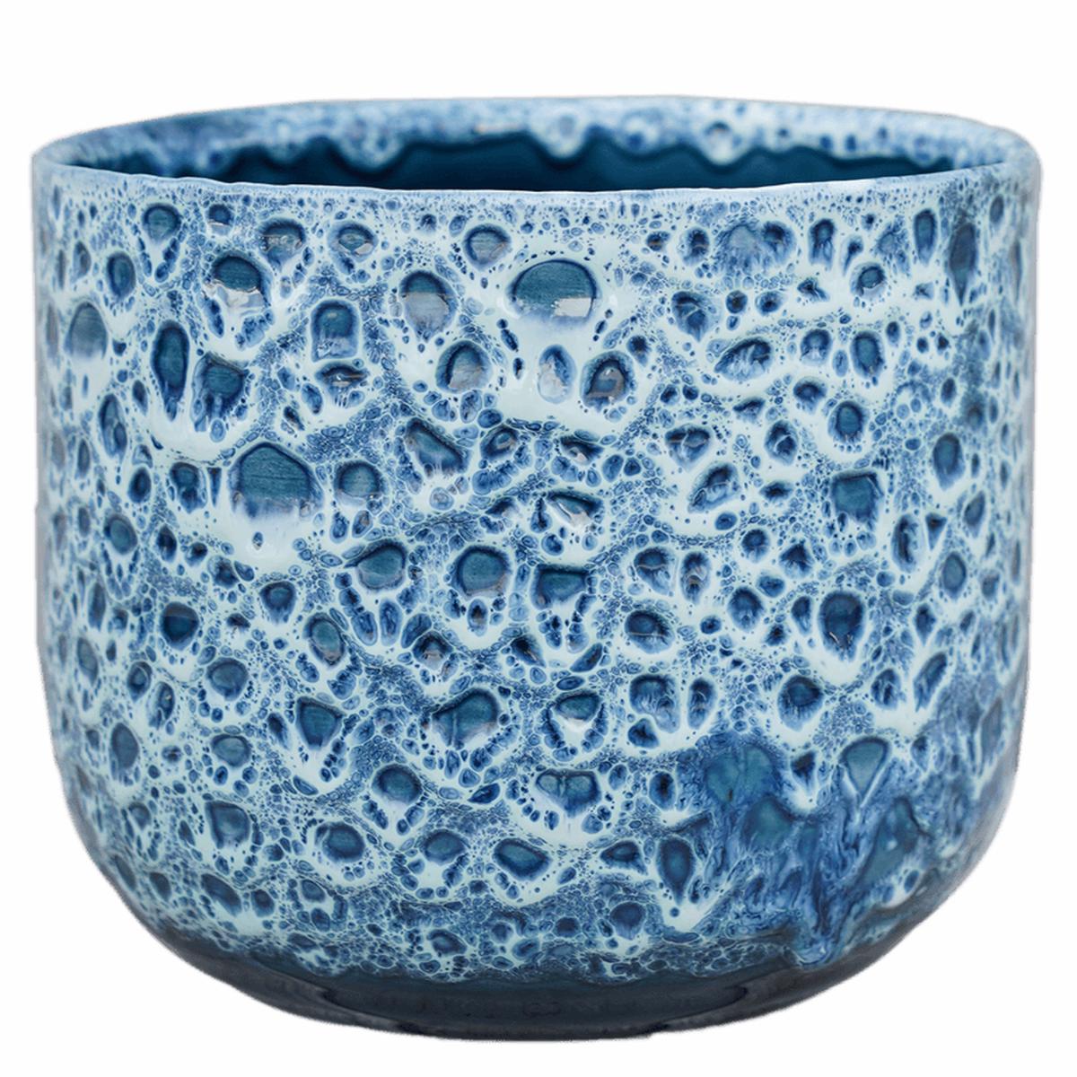 Sapphire Blue Reactive Glaze Planter