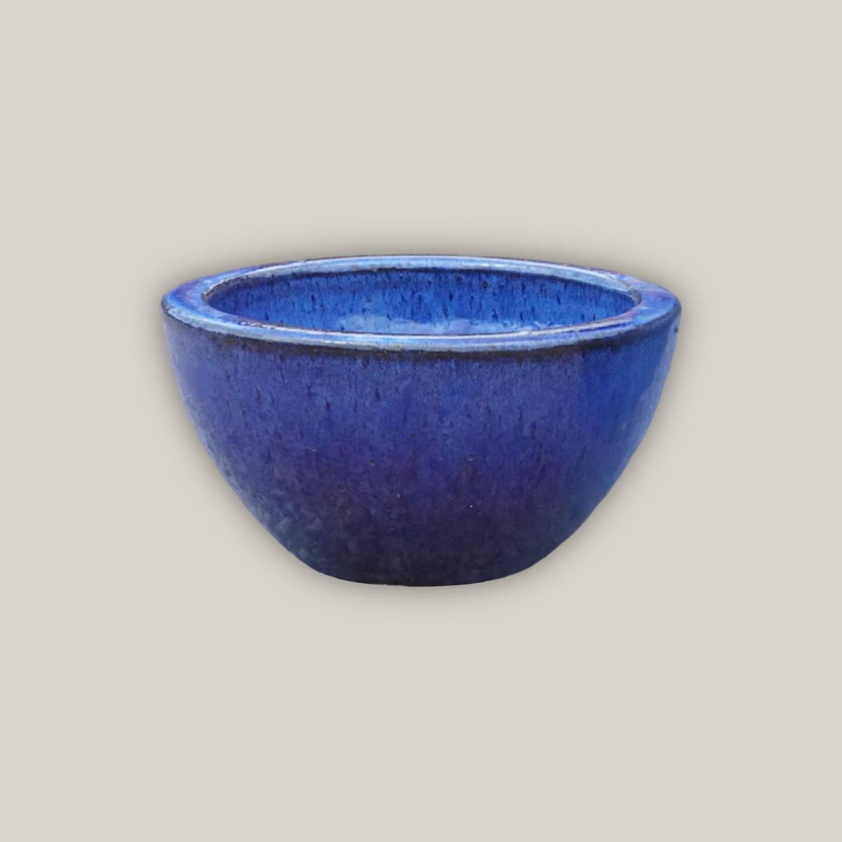 6032H47 - Blue Wide Succulent Bowl - 22" x 22" x 11" | Blue | Ceramic