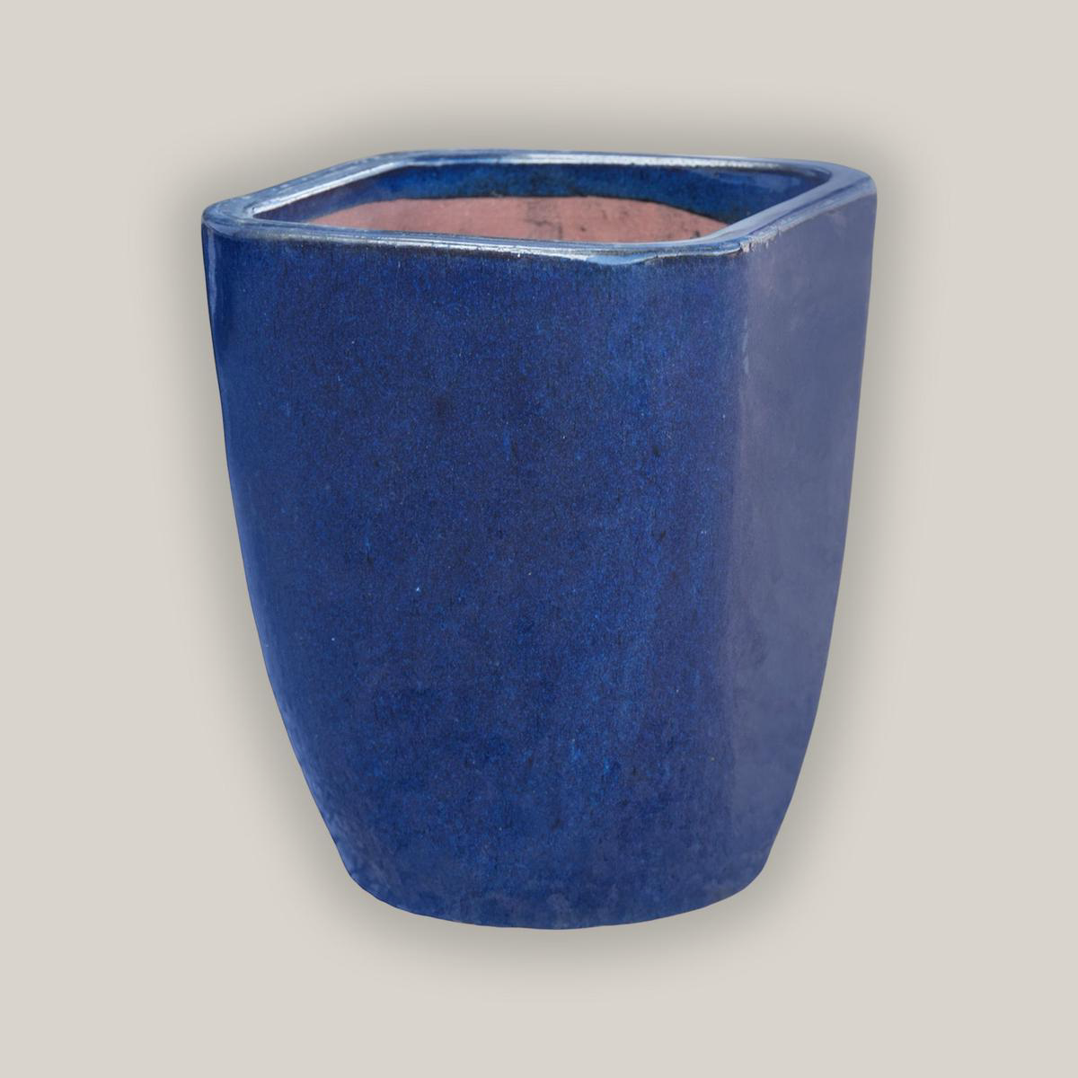 3015L15 8211 Dark Blue Modern Tapered Square Planter 8211 178221 x 178221 x 228221 Dark Blue
