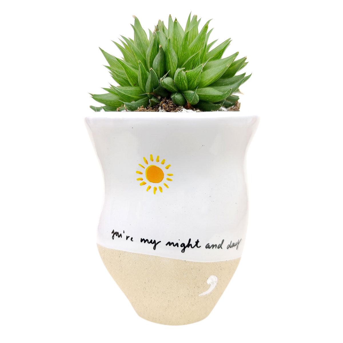 You Are My Night And Day Planter