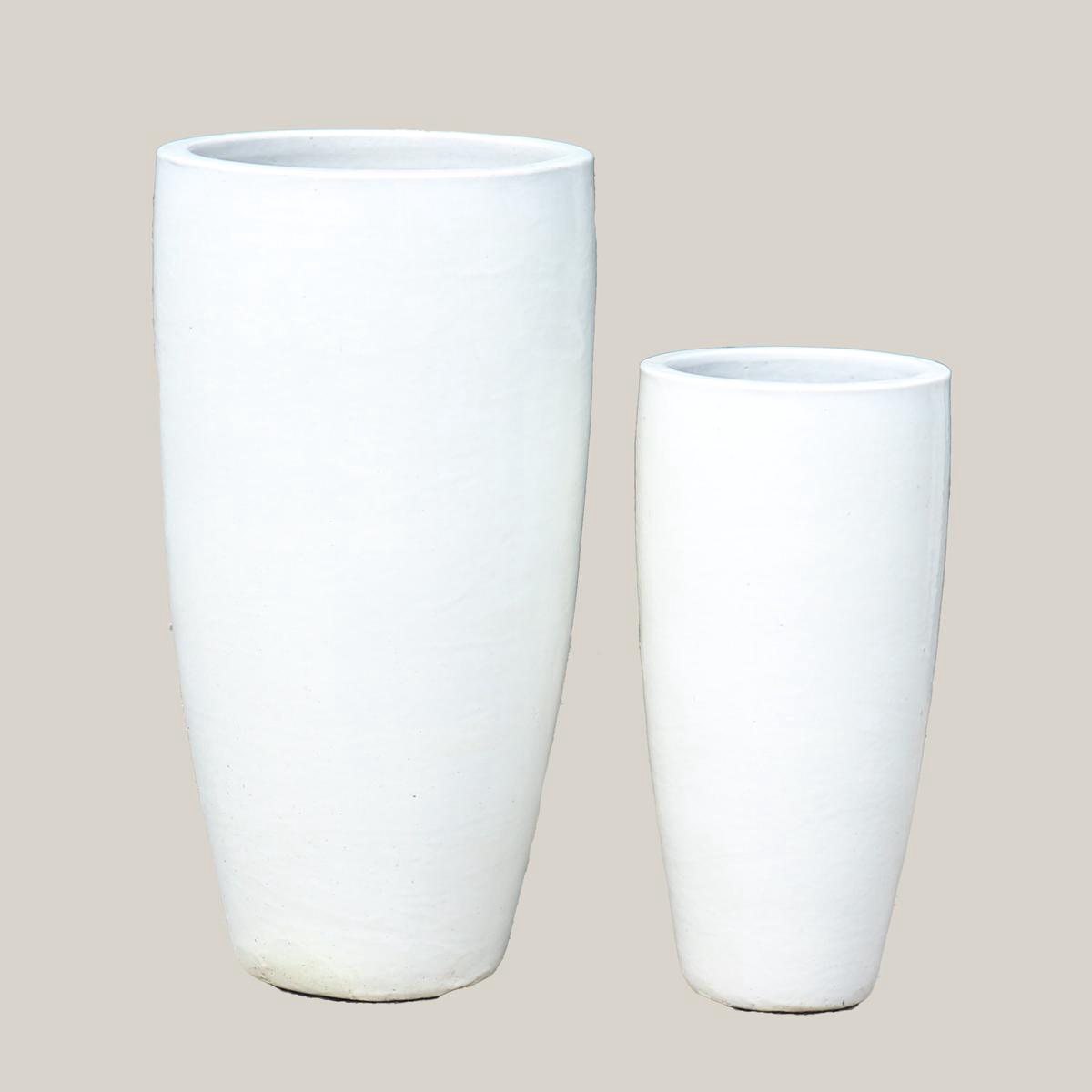 6036H25 8211 White Tapered Cylinder Planter 8211 138221 x 138221 x 278221 White
