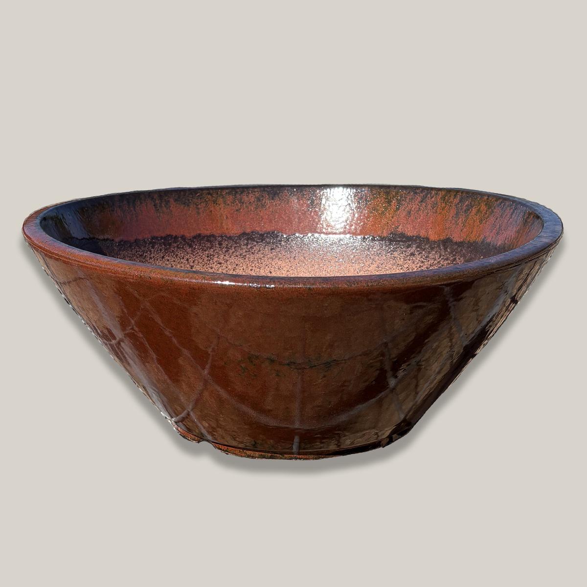 372L9FS - Oxide Low Wide Planter-FREE SHIPPING - 20" x 20" x 8" | Oxide