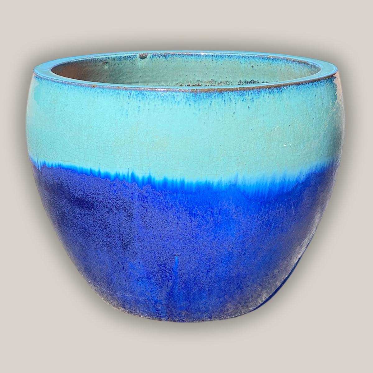 6023H52 - Turquoise/Blue Standard Planter - 28" x 28" x 21" | Turquoise/Blue | Ceramic