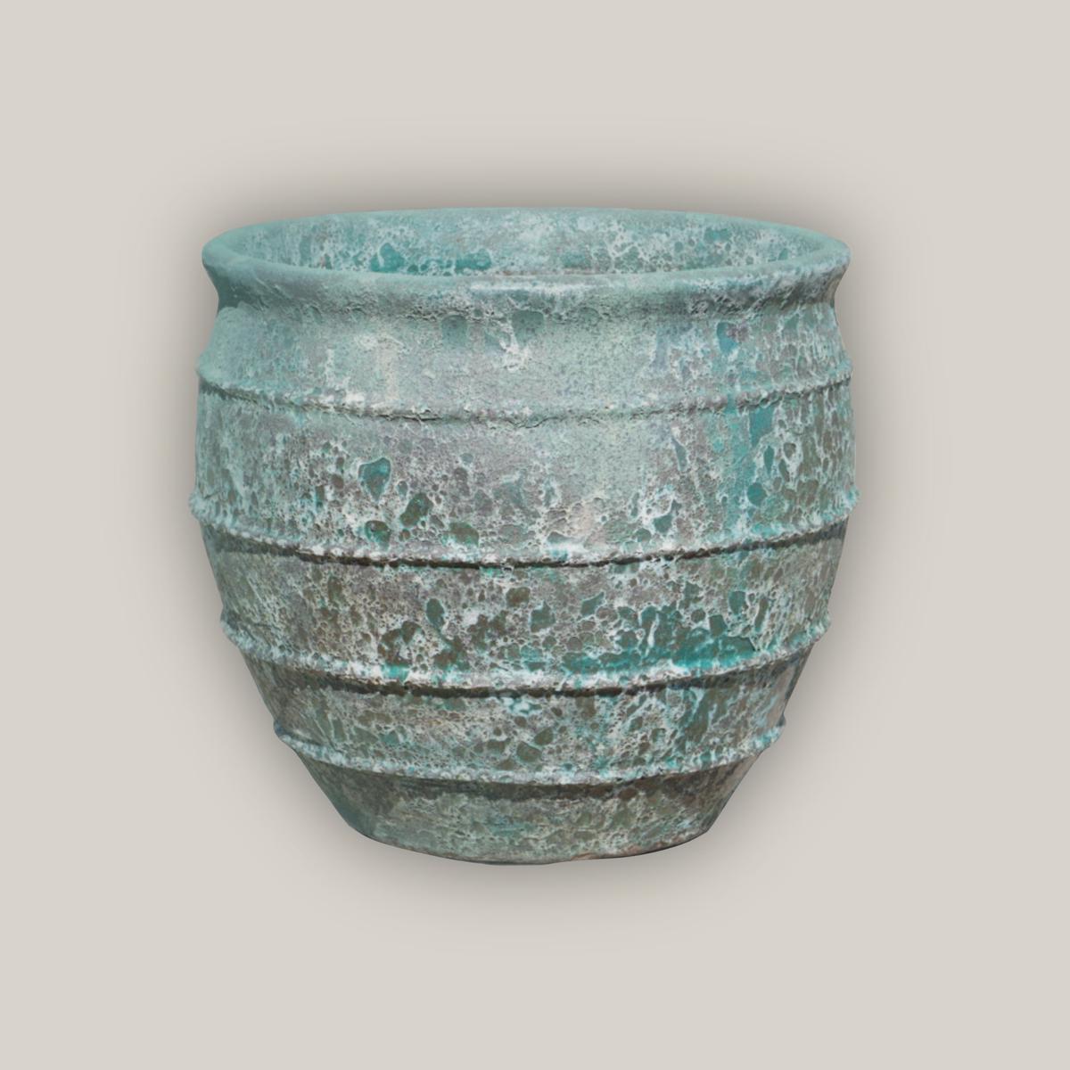 653R27 - Relic Jade Tapered Rustic Planter - 19" x 19" x 22" | Relic Jade