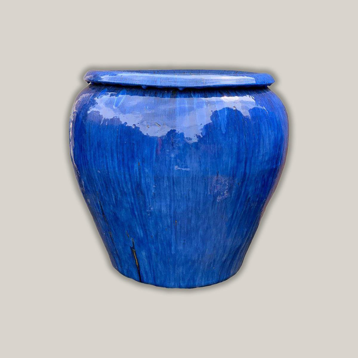 9002C1 8211 Cobalt Blue Phoenix Ceramic Fish Bowl Planter 8211 108221 x 108221 x 98221 Cobalt Blue