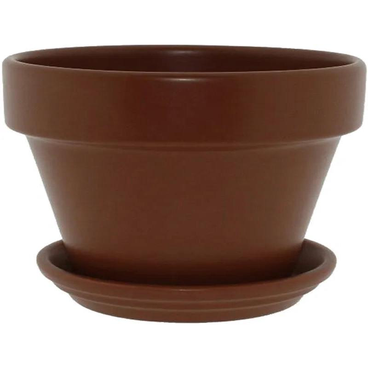 Urbann Plant Pot 26cm Height 29cm Dia Pot 038 Saucer Matt Terra