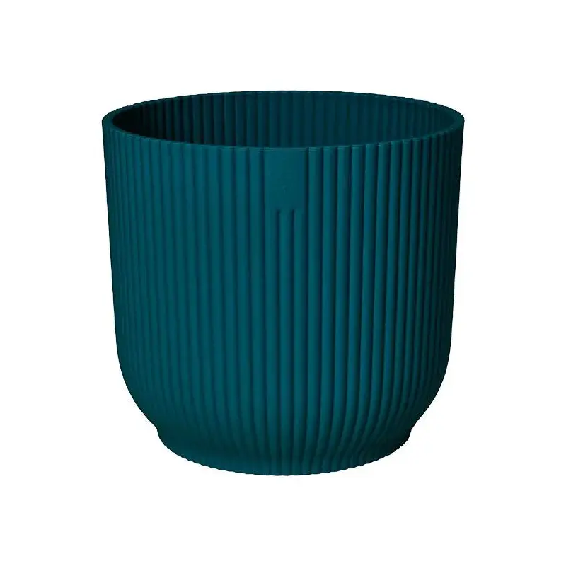 Vibes Fold Plant Pot 10.5cm Height 10.5cm Dia Round Mini Deep Blue