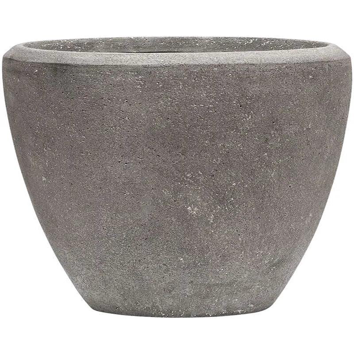 Baq Polystone Plain Plant Pot 24cm Height 21cm Dia Couple Grey